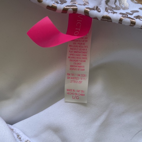 Victoria’s Secret White, Gold & Silver Swim Bottoms - Picture 6 of 6